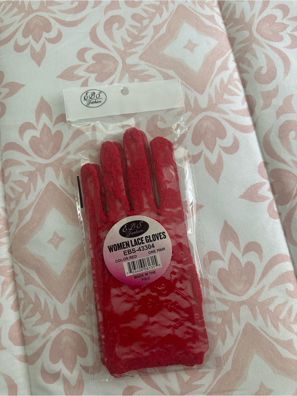 EBS Fashion Red Lace Women’s Gloves